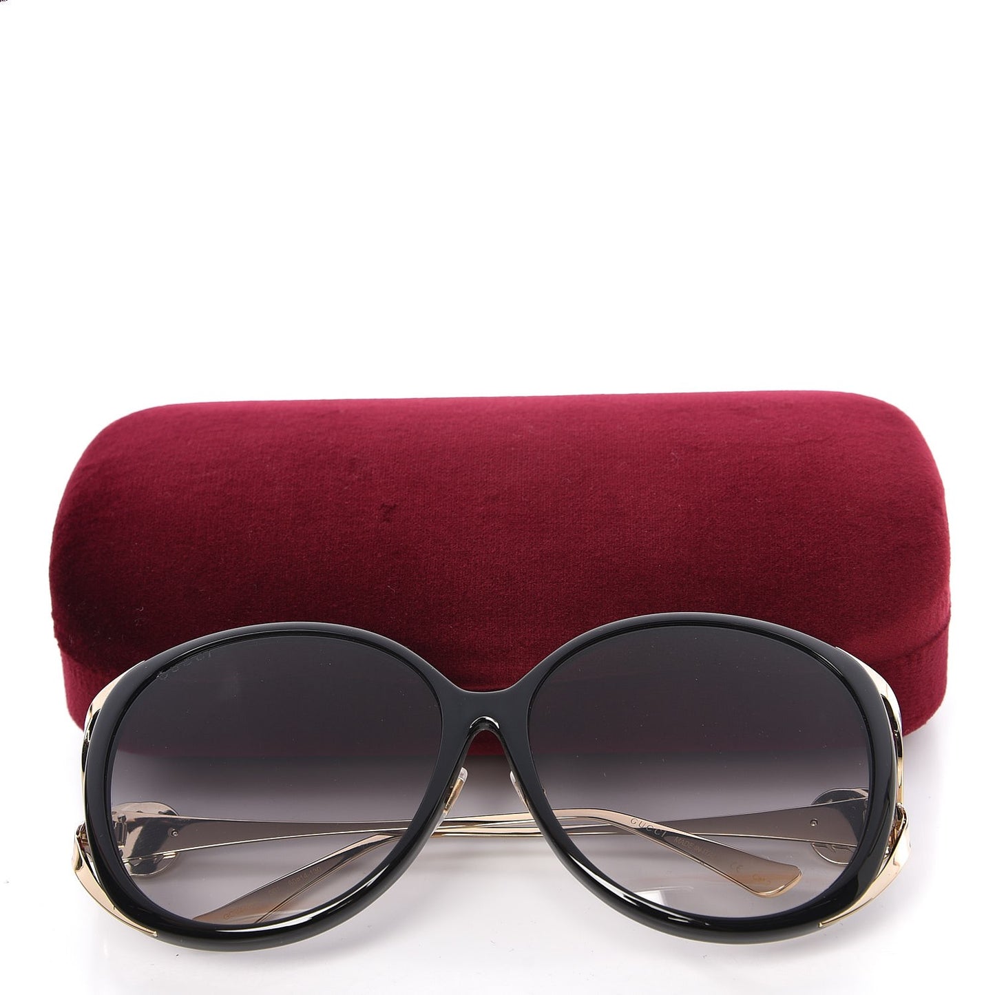 Round Frame Injected GG0226S Sunglasses Black