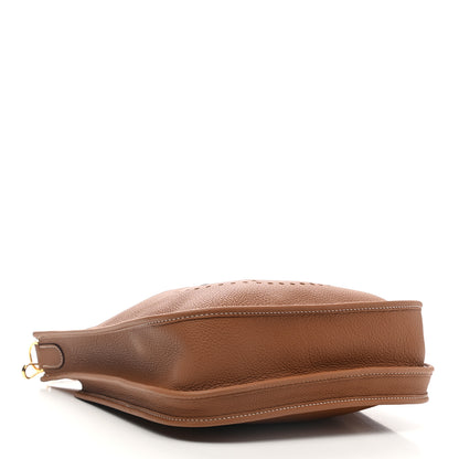 Hermes Taurillon Clemence Evelyne III PM Gold 4 of 10