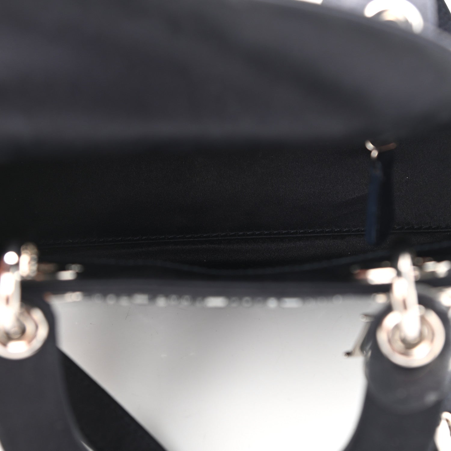 Christian Dior Satin Crystal Cannage Mini Lady Dior Black 5 of 10
