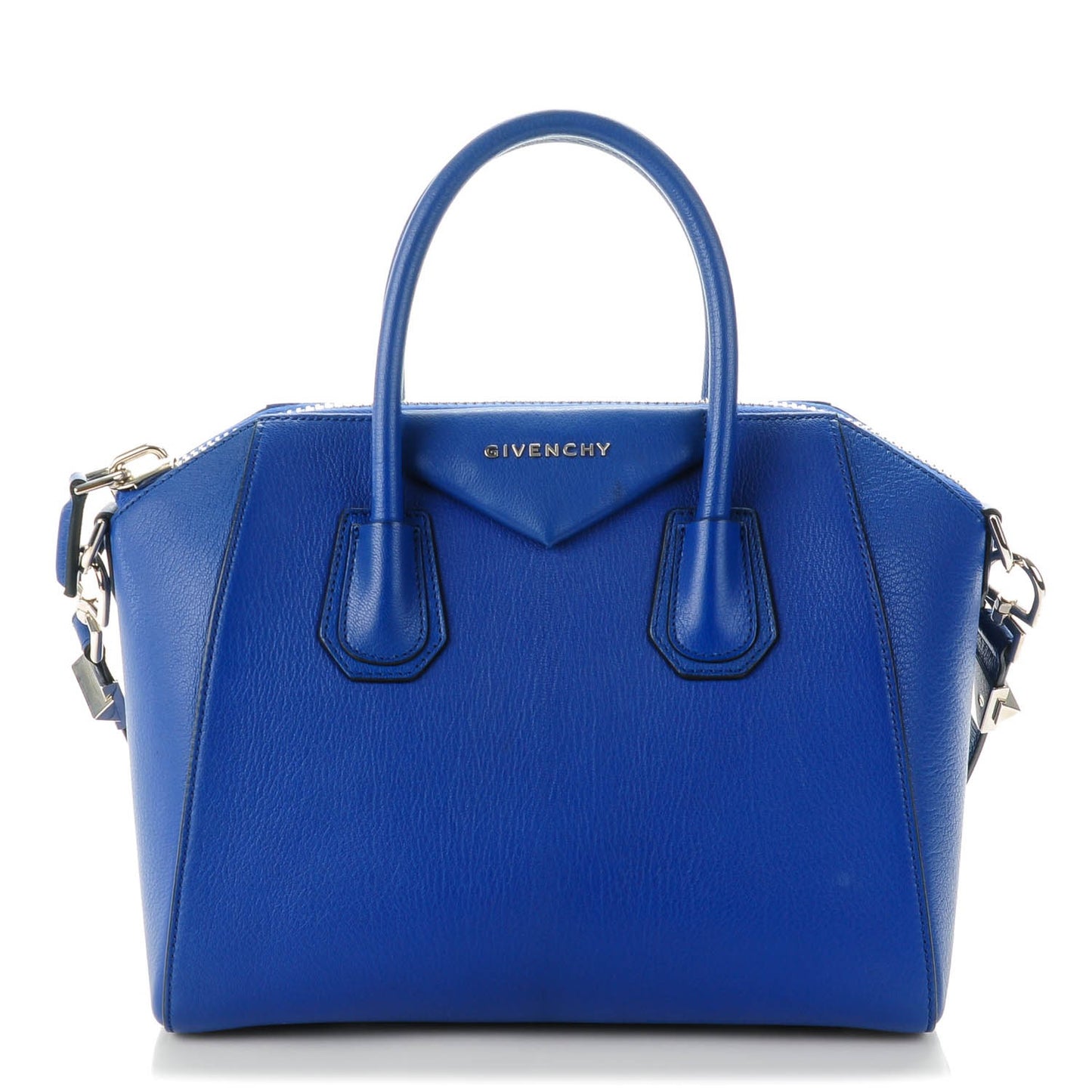 Sugar Goatskin Small Antigona Royal Blue
