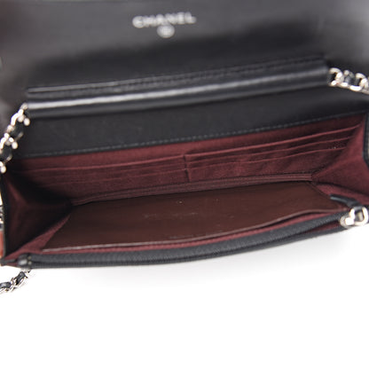 Chanel Lambskin Quilted Wallet On Chain WOC Black 4 of 10