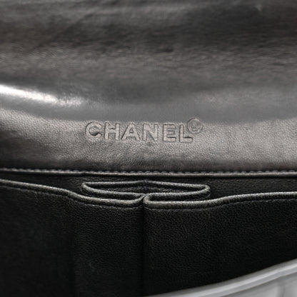 Chanel Patent Quilted East West Chocolate Bar Flap Black 6 of 14