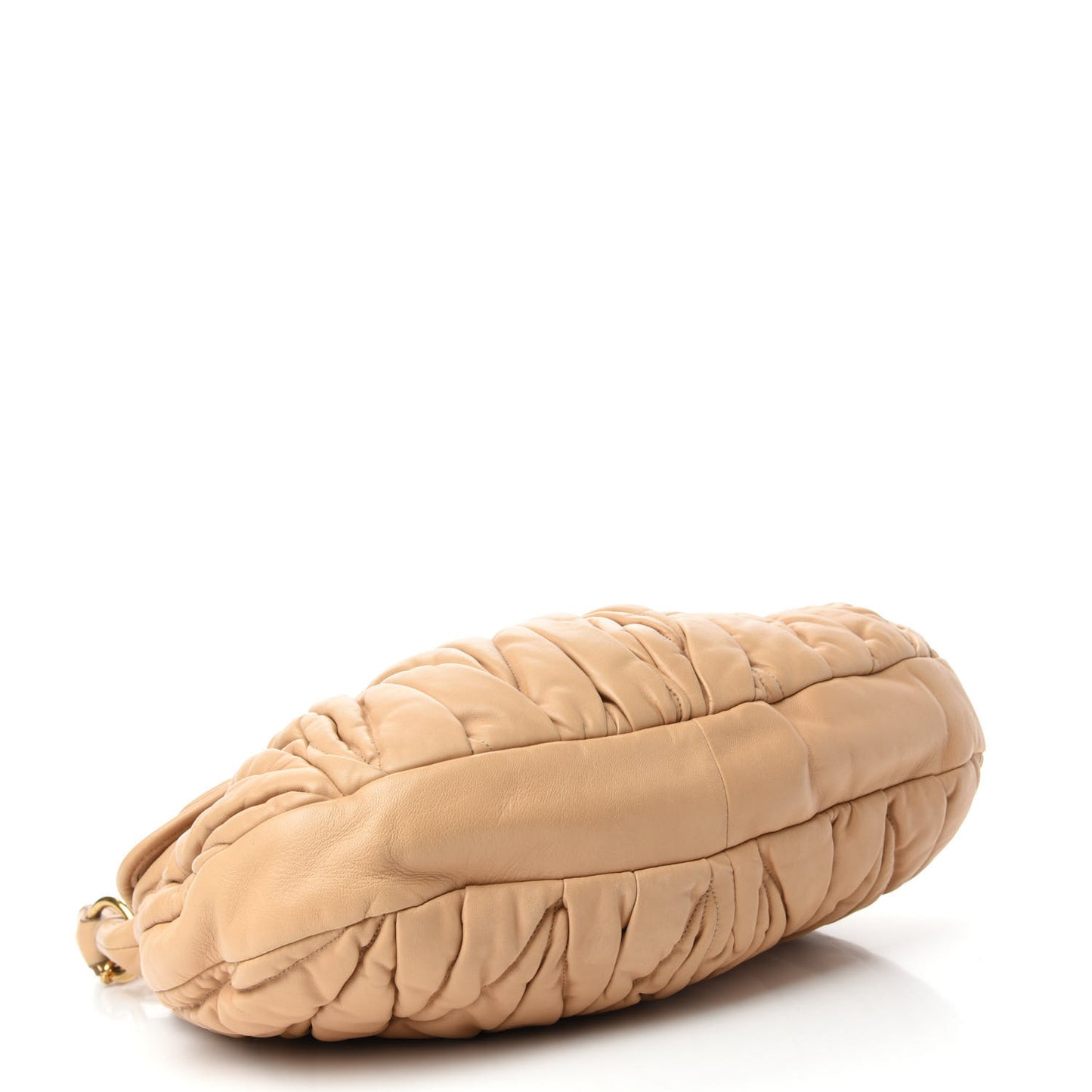 Nappa Matelasse Coffer Hobo Beige