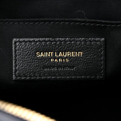 Saint Laurent Calfskin Matelasse Monogram Lou Camera Bag Navy 6 of 10