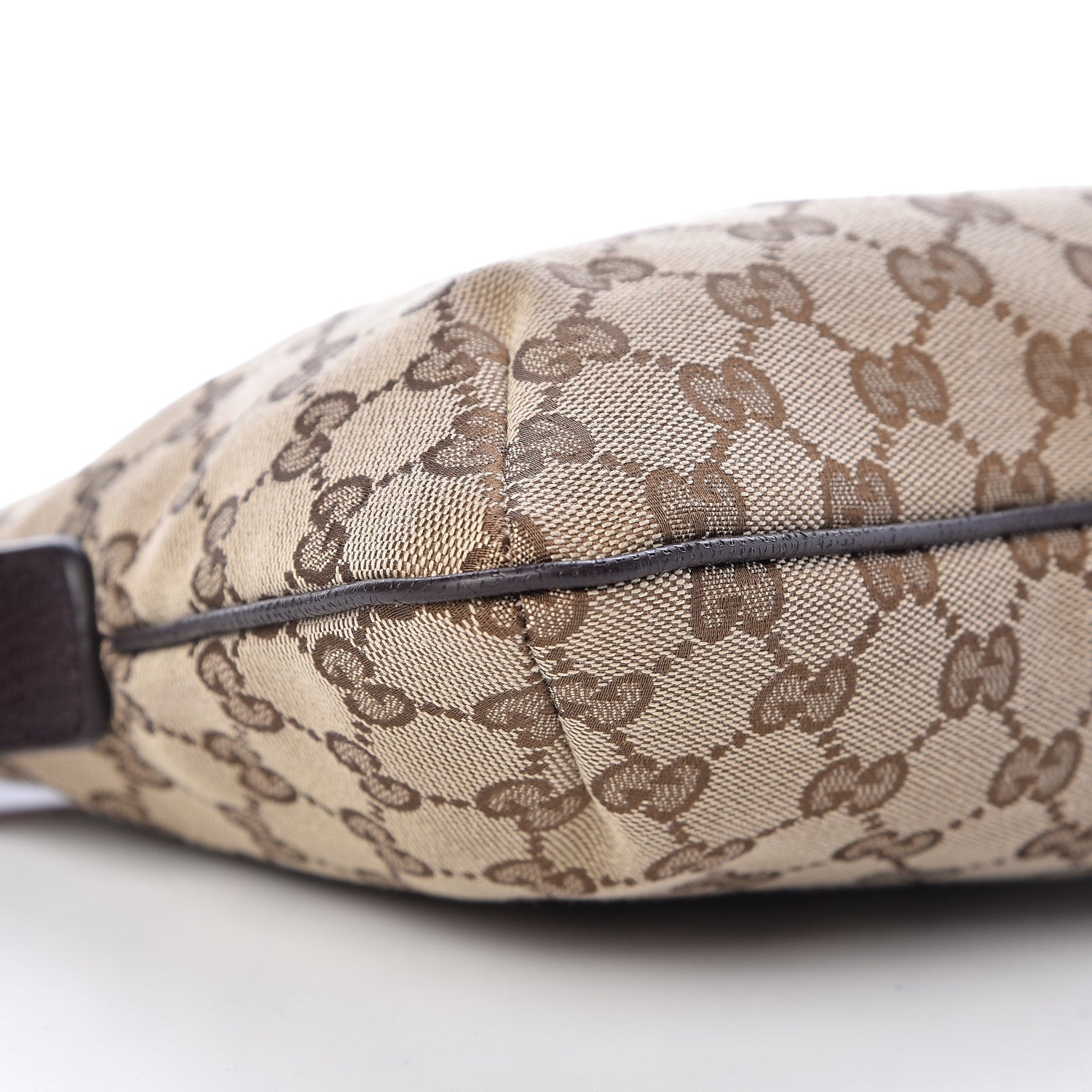 Gucci Monogram Web Small Flat Messenger Crossbody Dark Brown 9 of 10