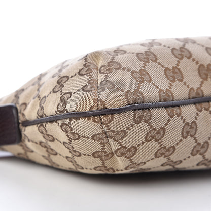 Gucci Monogram Web Small Flat Messenger Crossbody Dark Brown 9 of 10