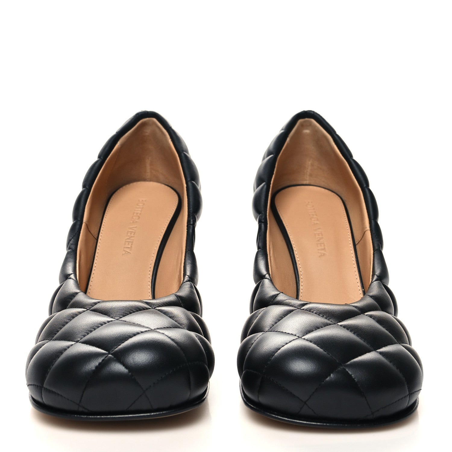 Bottega Veneta Nappa Matelasse Padded Dream Pumps 37.5 Black 2 of 7