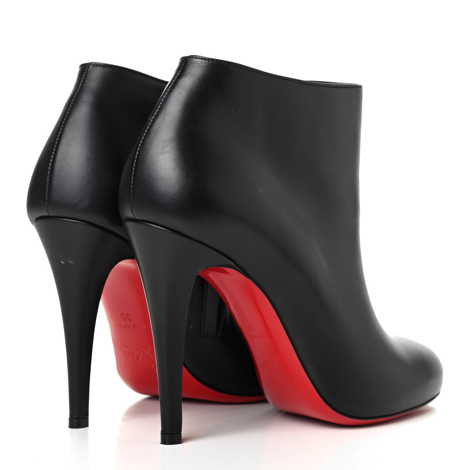 Christian Louboutin Calfskin Belle 100 Ankle Boots 39 Black 3 of 4