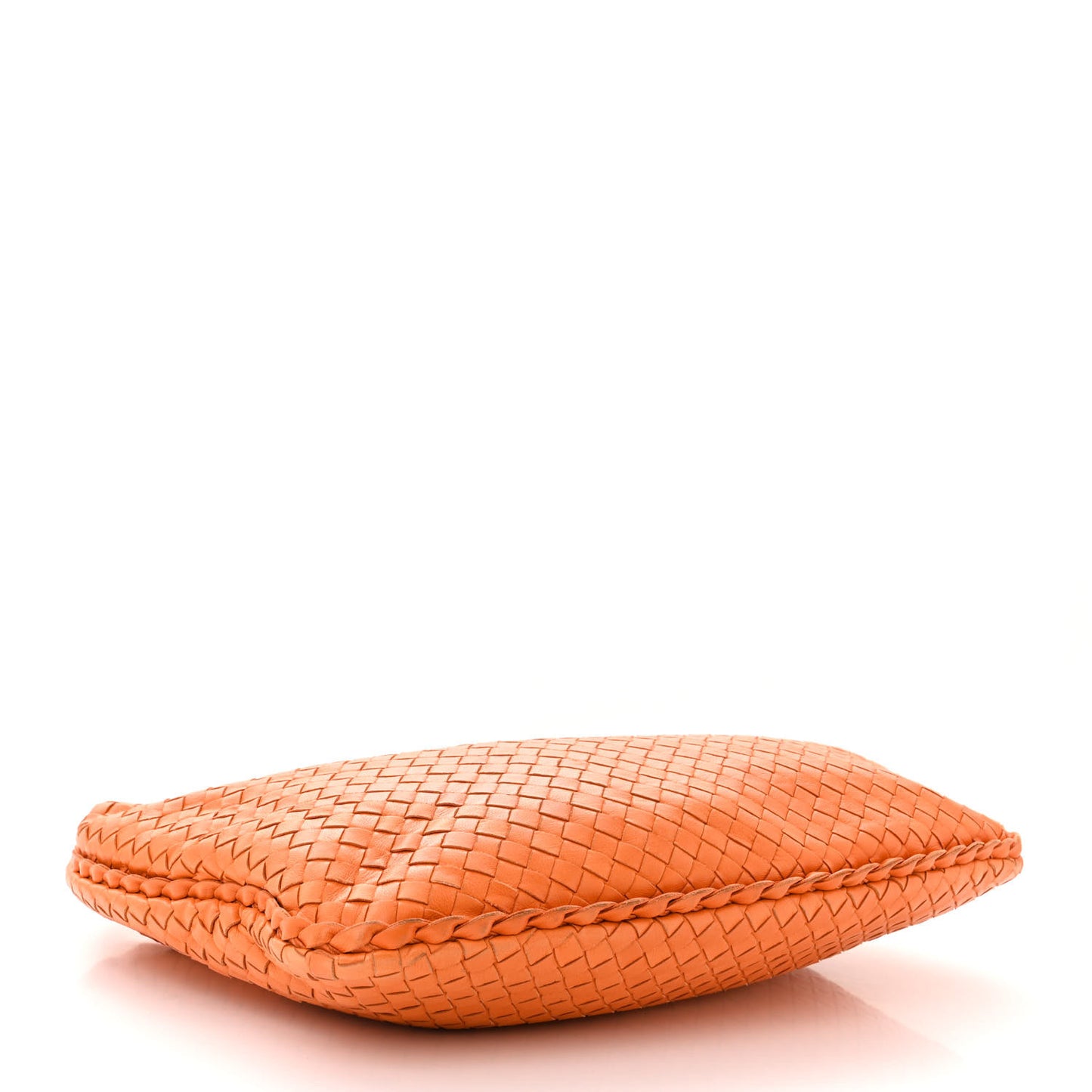 Nappa Intrecciato Medium Veneta Hobo Orange