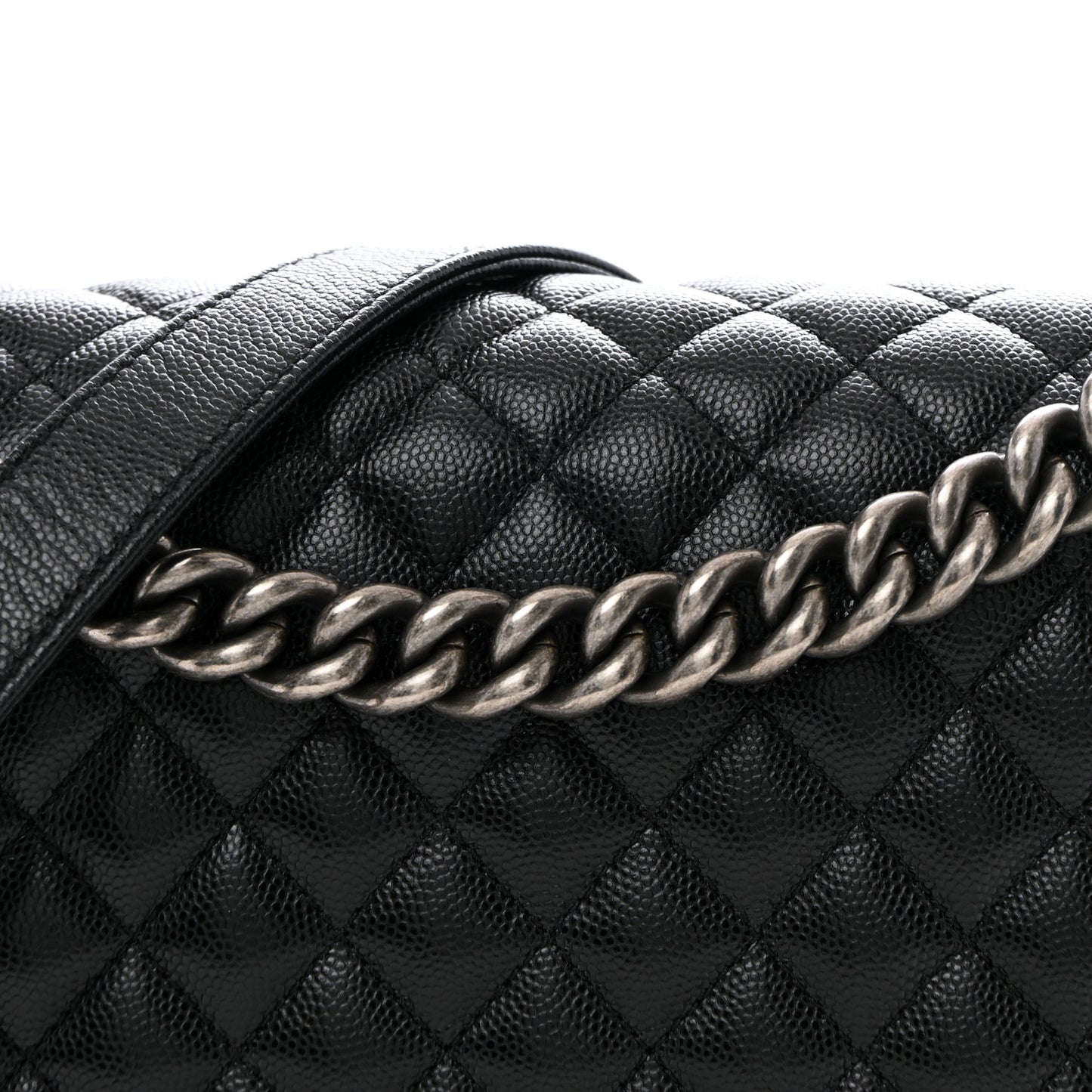 Caviar Quilted New Medium Boy Flap Black
