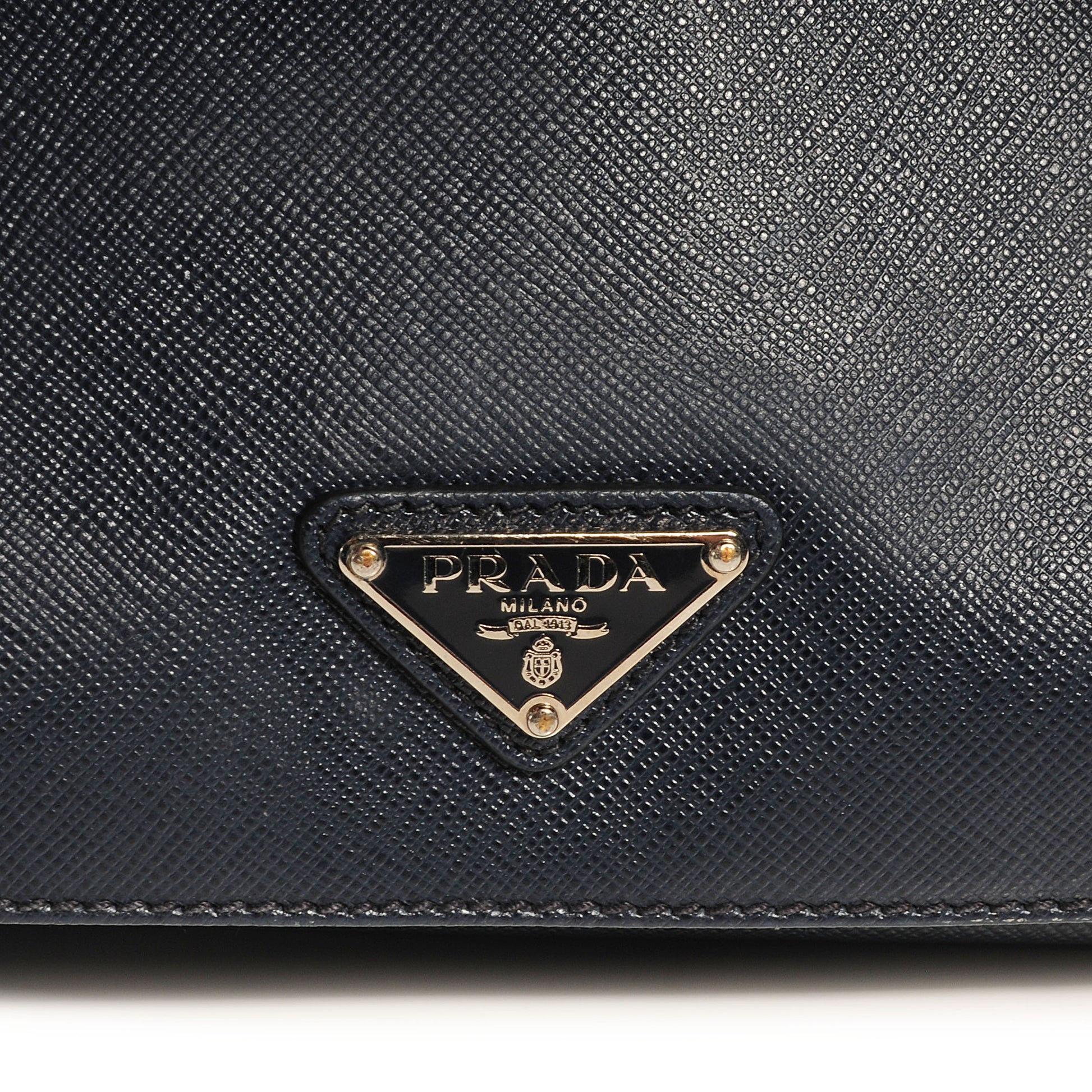 Prada Saffiano Travel Briefcase Baltico 7 of 11