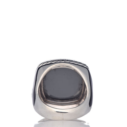 David Yurman Sterling Silver Hematite 17mm Albion Ring 52 6 4 of 5