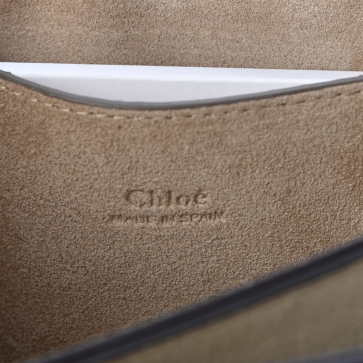 Chloe Suede Calfskin Small Faye Shoulder Bag Motty Grey 6 of 9