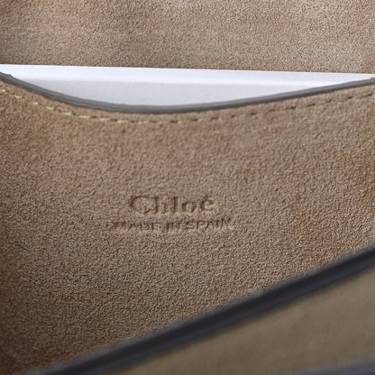 Chloe Suede Calfskin Small Faye Shoulder Bag Motty Grey 6 of 9