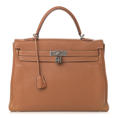 Hermes Togo Kelly Retourne 35 Gold 1 of 15