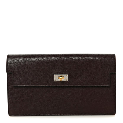 Hermes Chevre Chamkila Kelly Pocket Long Wallet 1 of 8