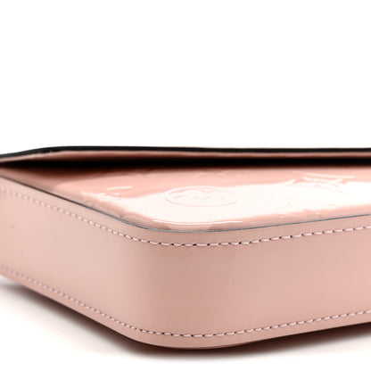 Louis Vuitton Vernis Felicie Chain Wallet Rose Ballerine 10 of 11