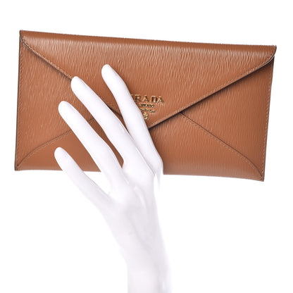 Prada Vitello Move Envelope Wallet Caramel 2 of 8