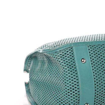 Chanel Calfskin Perforated Up In The Air Tote Green 9 of 12