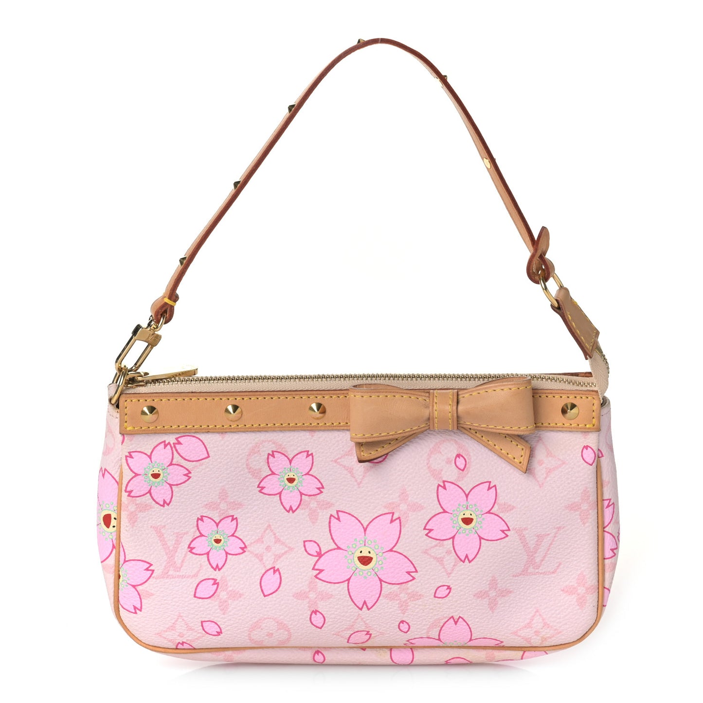 Monogram Cherry Blossom Pochette Accessories Pink