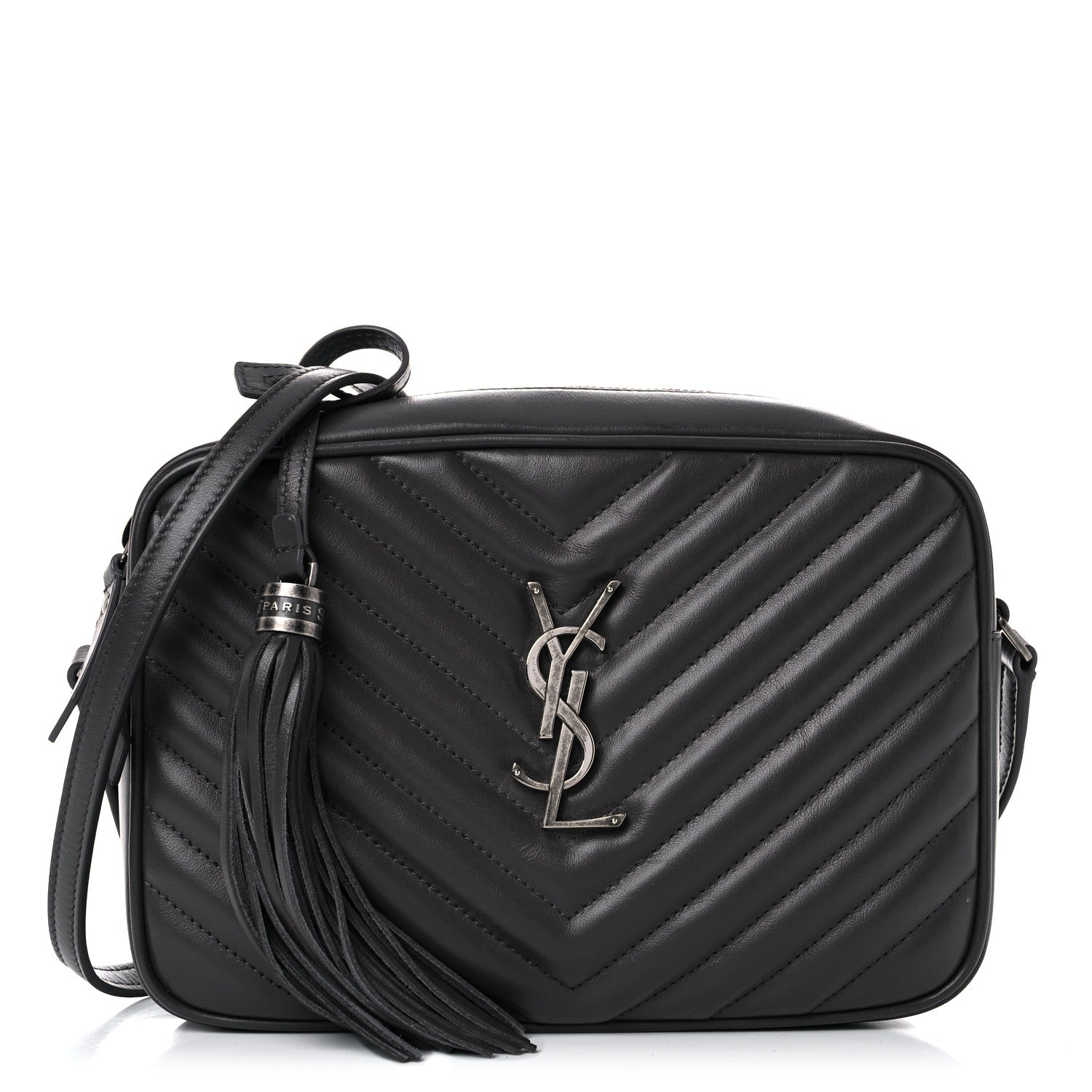 Saint Laurent Calfskin Matelasse Monogram Lou Camera Bag Faggio 1 of 14