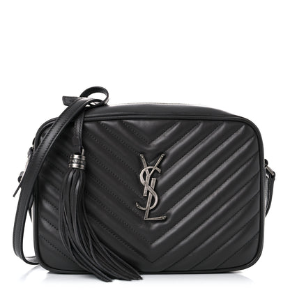 Saint Laurent Calfskin Matelasse Monogram Lou Camera Bag Faggio 1 of 14