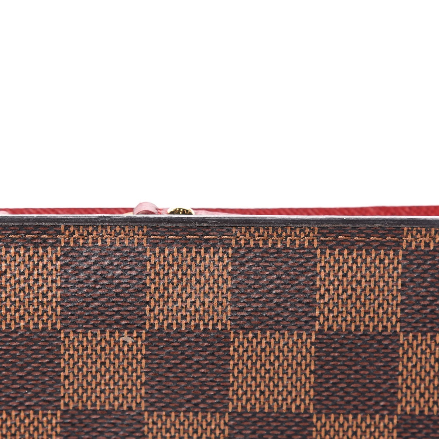 Damier Ebene Insolite Wallet Red