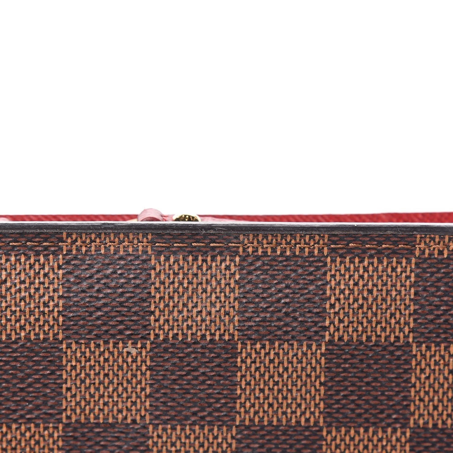 Louis Vuitton Damier Ebene Insolite Wallet Red 9 of 10