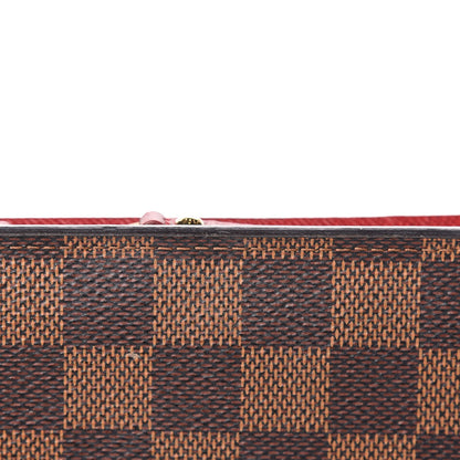 Louis Vuitton Damier Ebene Insolite Wallet Red 9 of 10