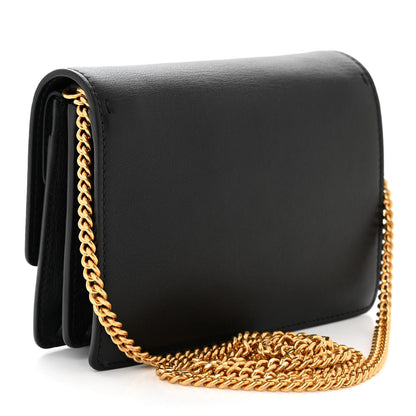 Valentino Garavani Smooth Calfskin Mini VRing Crossbody Bag Black 3 of 11