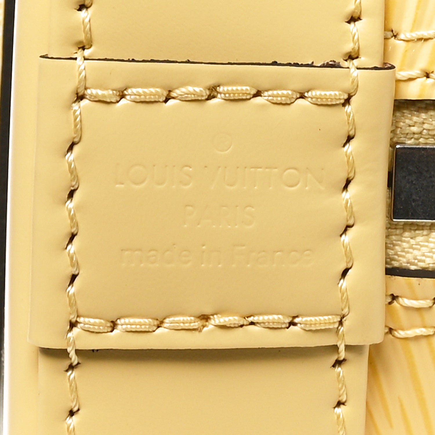 Louis Vuitton Epi Jacquard Alma BB Jaune Plume 6 of 10