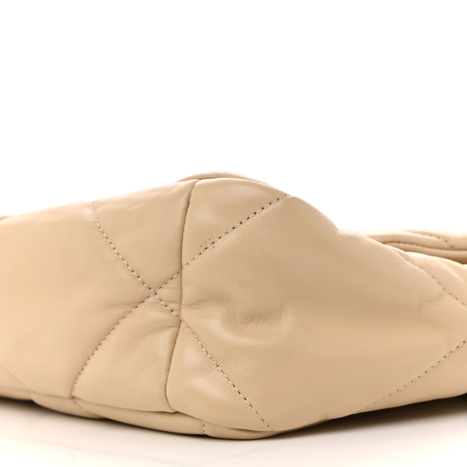 Chanel Lambskin Quilted Large Chanel 19 Flap Beige 10 of 14