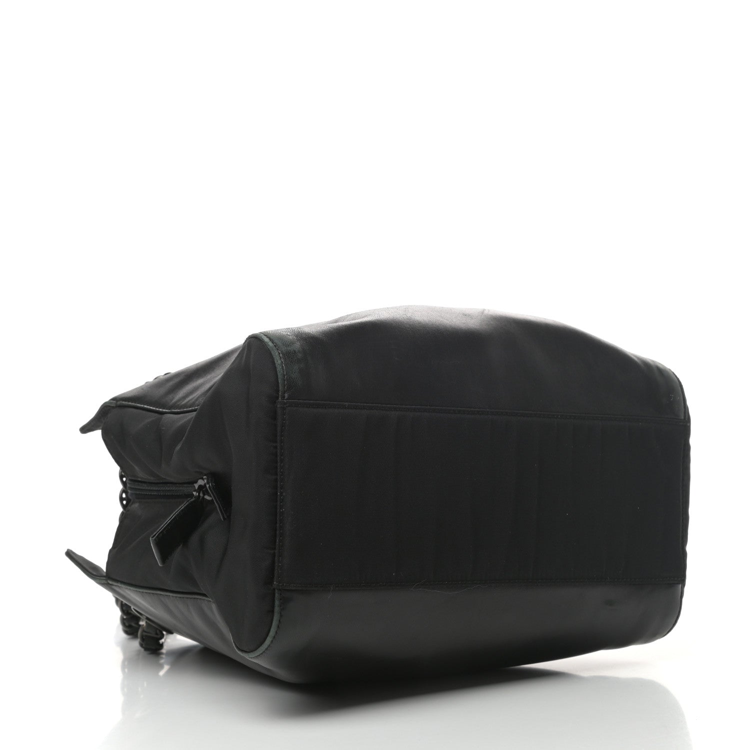 Prada Nappa Nylon Chain Shoulder Bag Black 4 of 8
