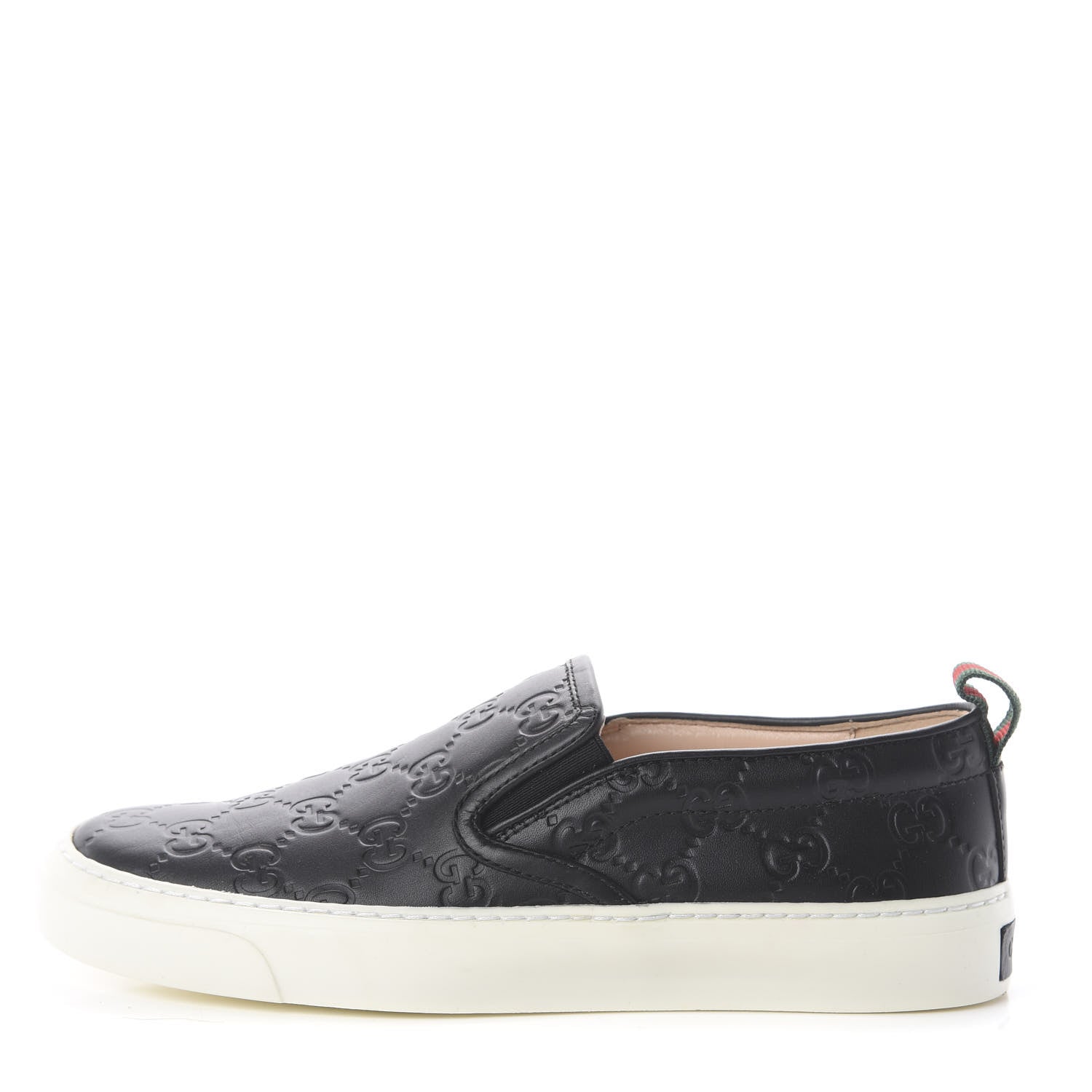 Gucci Guccissima Dublin Slip On Sneakers 35 Black 1 of 7
