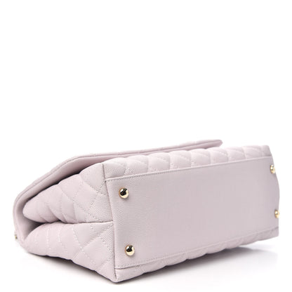 Chanel Caviar Quilted Small Coco Handle Flap Lilas Lilac 4 of 11