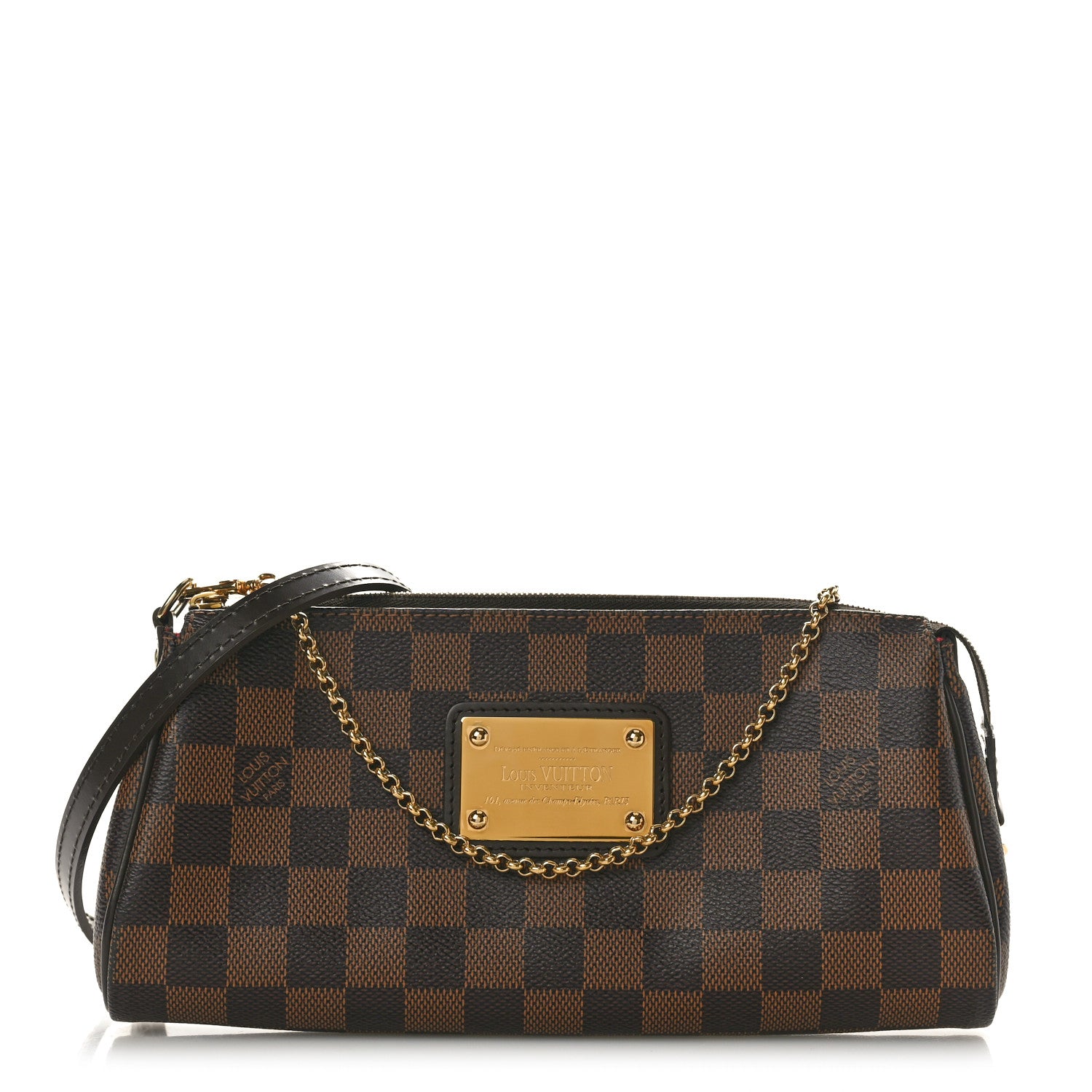 Louis Vuitton Damier Ebene Eva Clutch 1 of 10