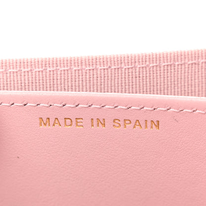 Chanel Caviar Quilted Studded CC Flap Card Holder Light Pink 8 of 8