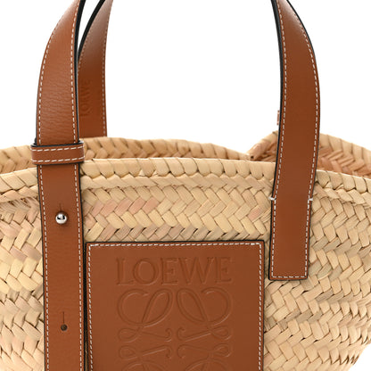 Loewe Raffia Small Basket Tote Bag Natural Tan 9 of 11