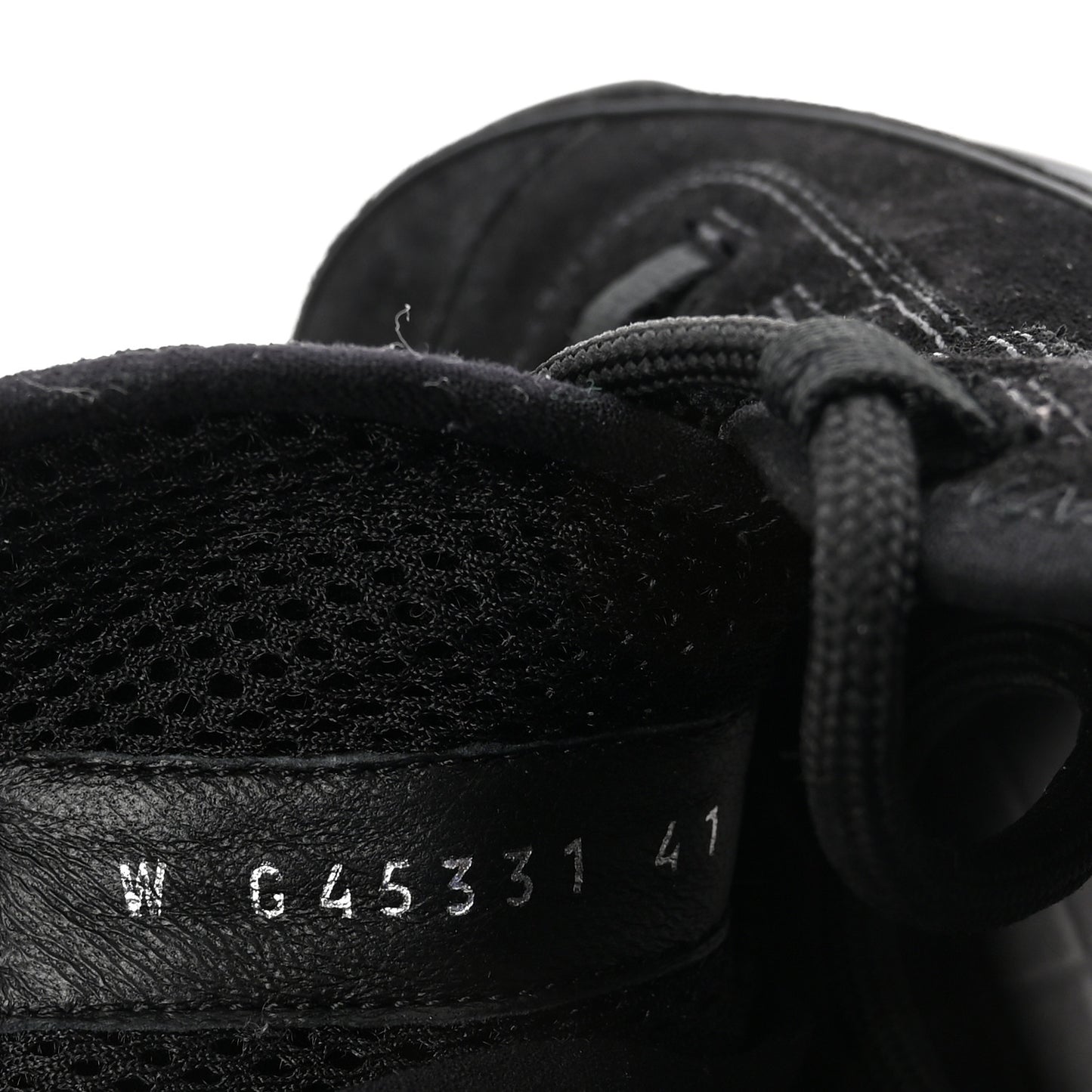 Suede Calfskin Nylon Grosgrain CC Sneakers 41 Black