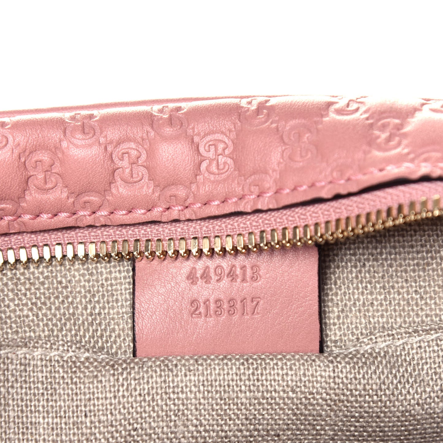 Soft Microguccissima Mini Bree Messenger Bag Soft Pink