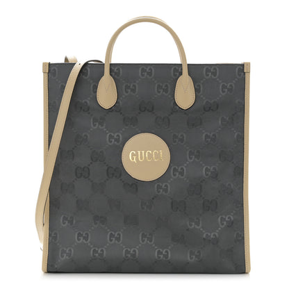 Gucci Econyl Nylon Monogram Off The Grid Long Tote Bag Graphite Grey New Plaster 1 of 13