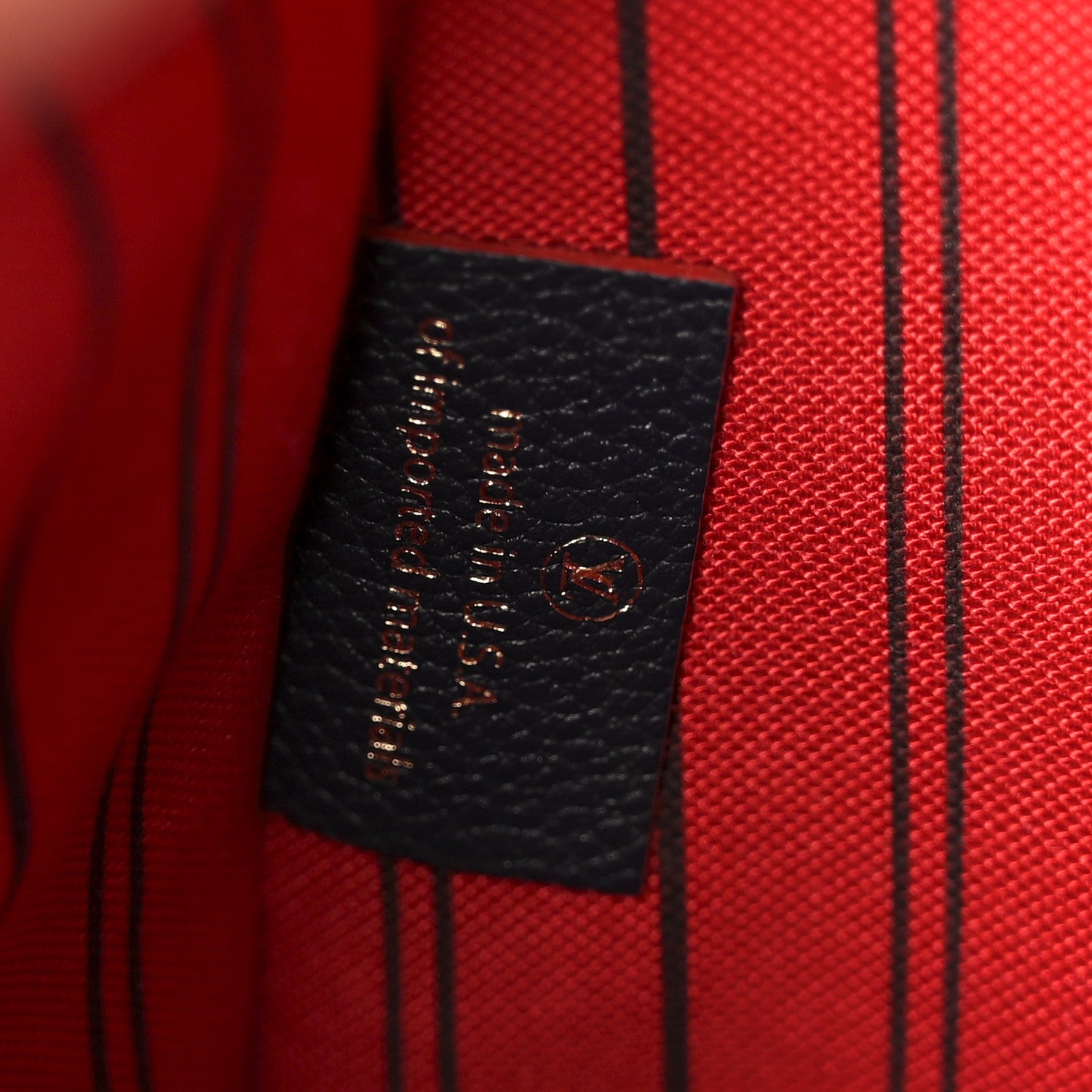 Louis Vuitton Empreinte Pochette Metis Marine Rouge 7 of 13