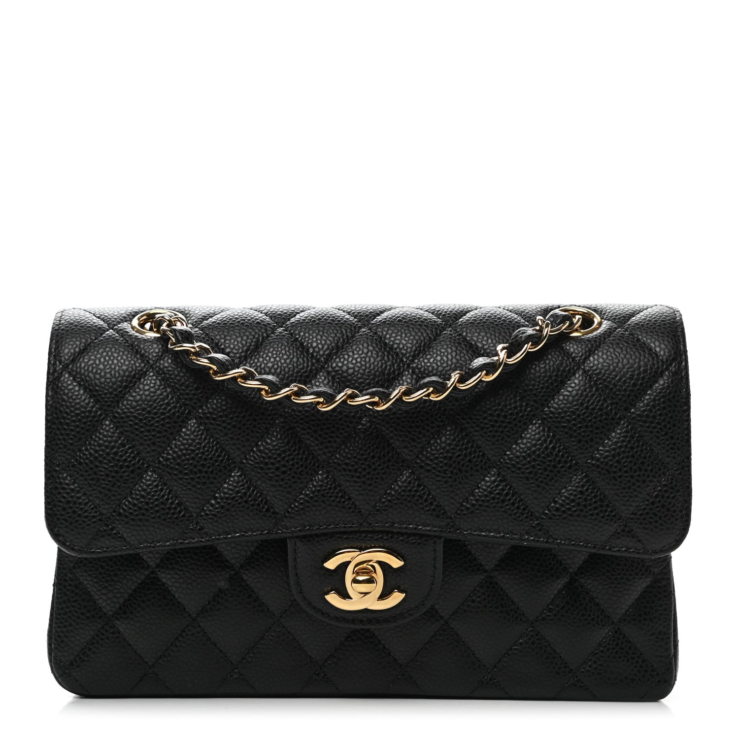Chanel Caviar Quilted Small Double Flap Black 1 of 9