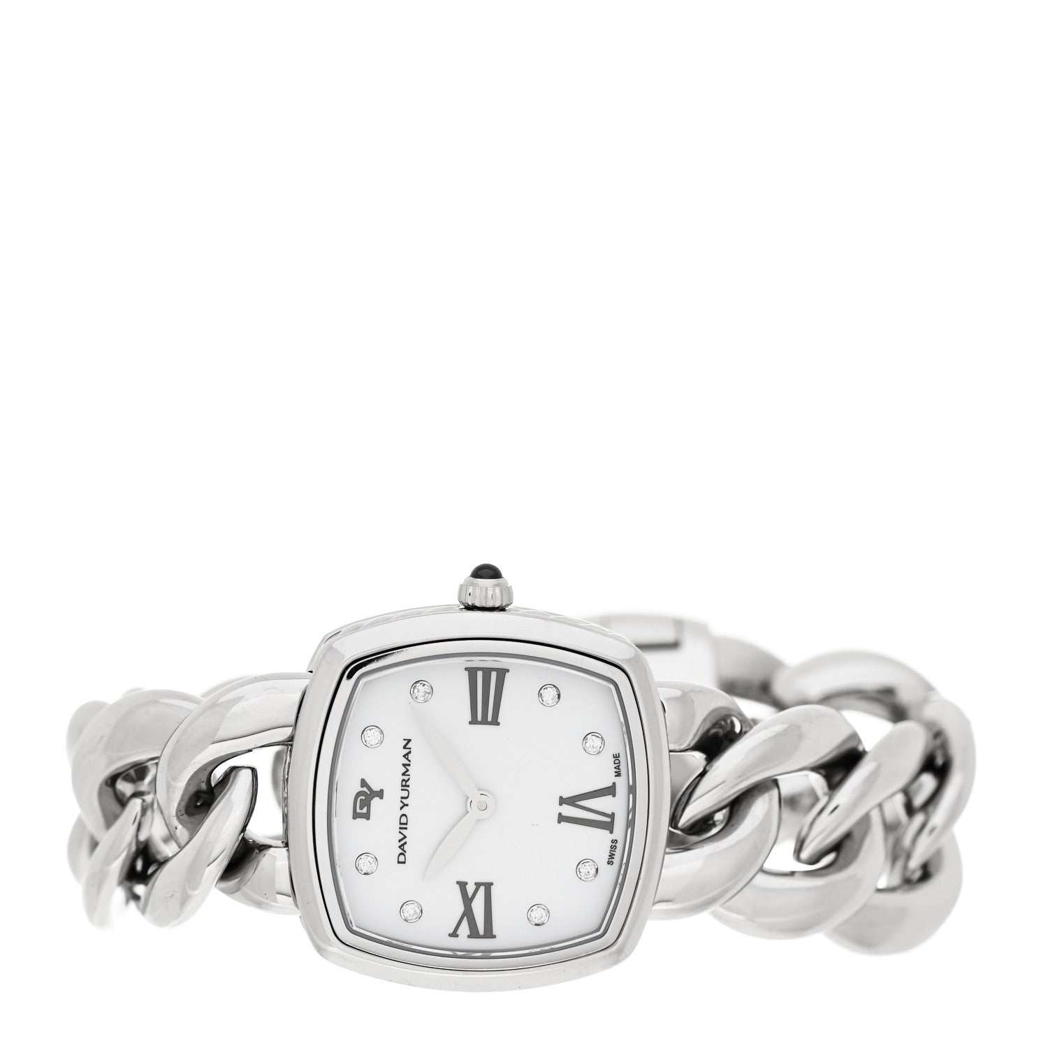 David Yurman Stainless Steel Diamond 23mm Albion Quartz Watch White 2 of 5