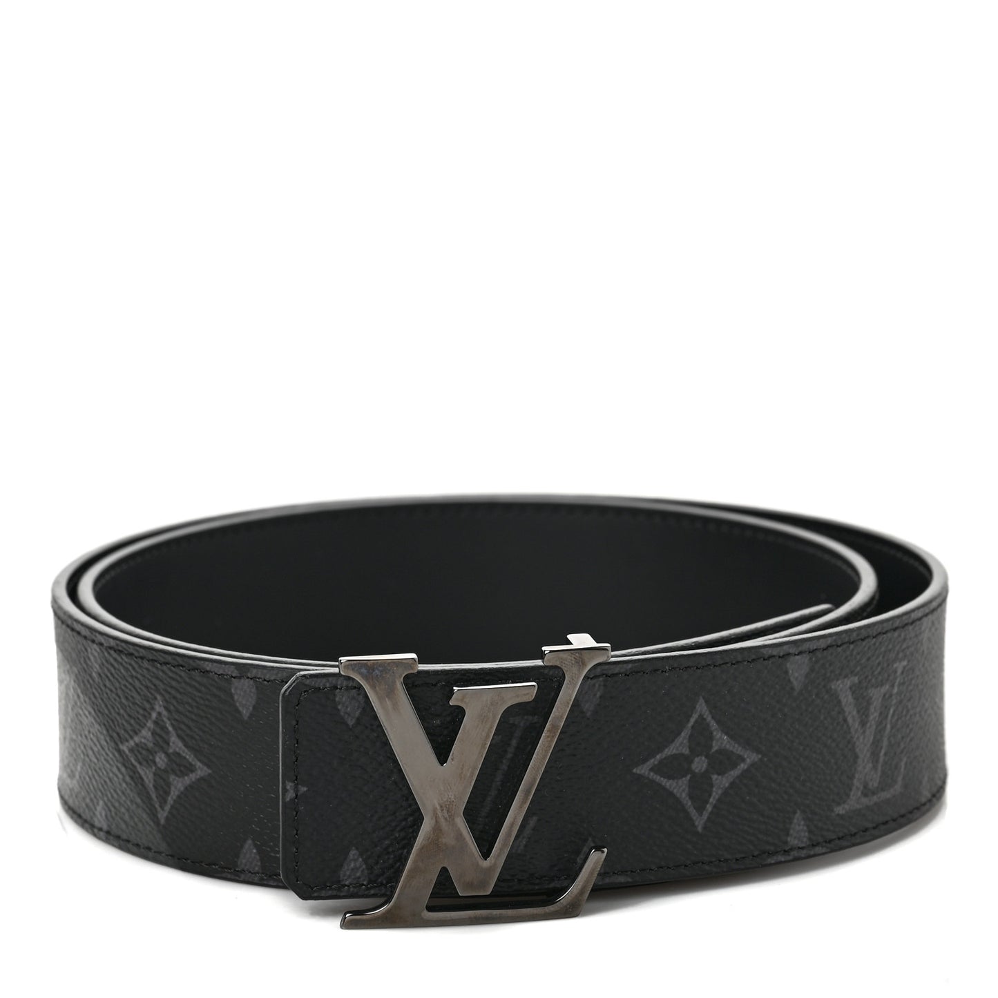Monogram Eclipse Taigarama 40mm LV Initiales Reversible Belt 90 36 Black