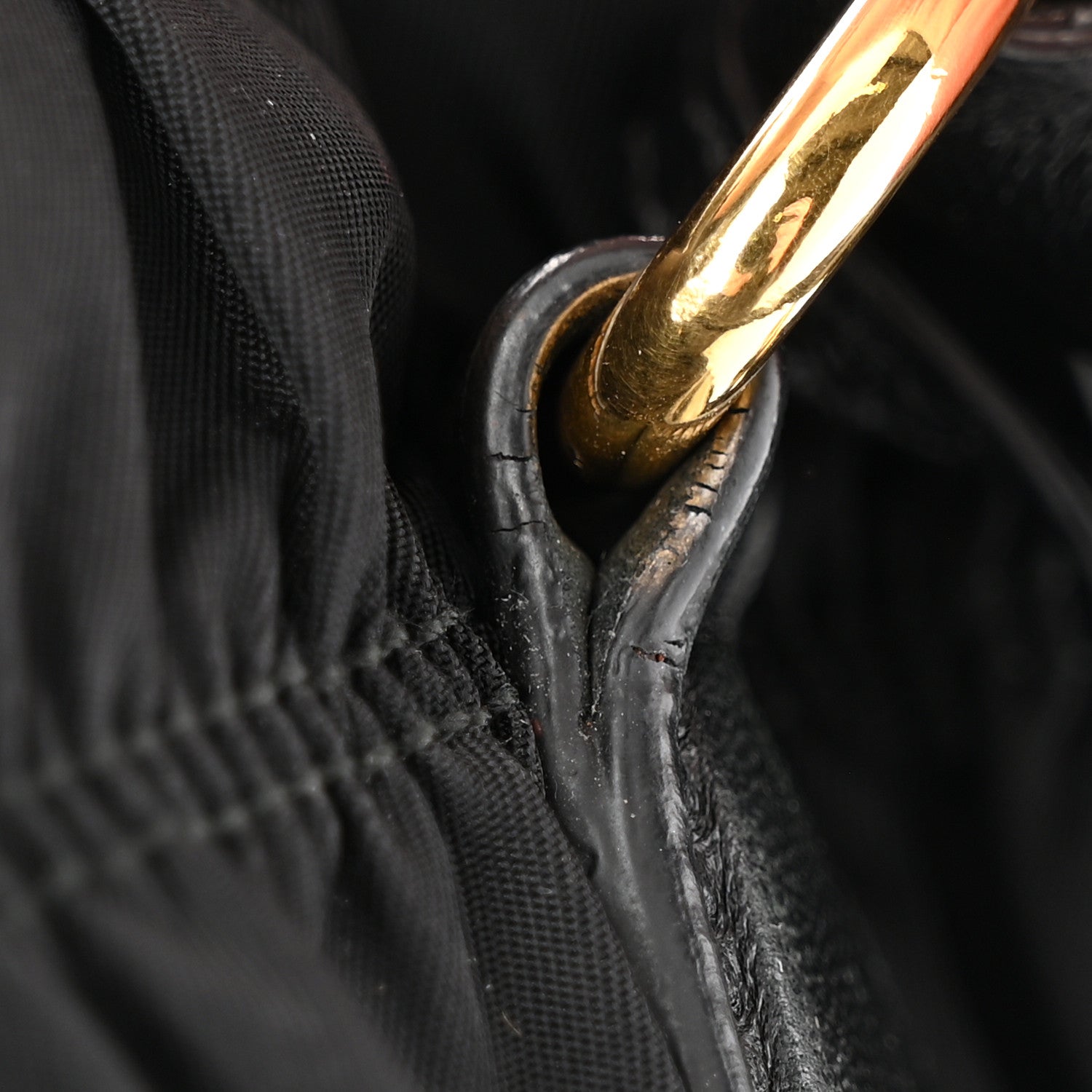 Prada Tessuto Nylon Gaufre Tote Black 11 of 12