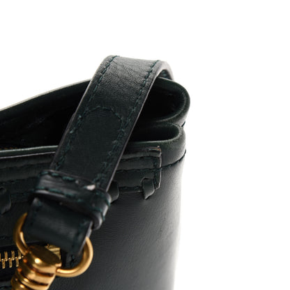 Alexander McQueen Calfskin Whipstitch Folk Tote Bag Dark Green Bottle 9 of 13