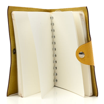 Hermes Togo Ulysse PM Notebook Cover Jaune Ambre 6 of 6