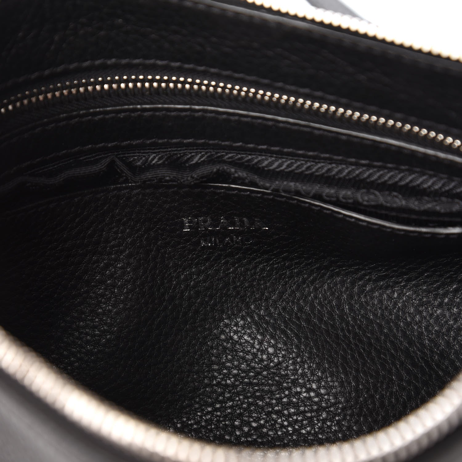 Prada Vitello Daino Crossbody Bag Black 8 of 9