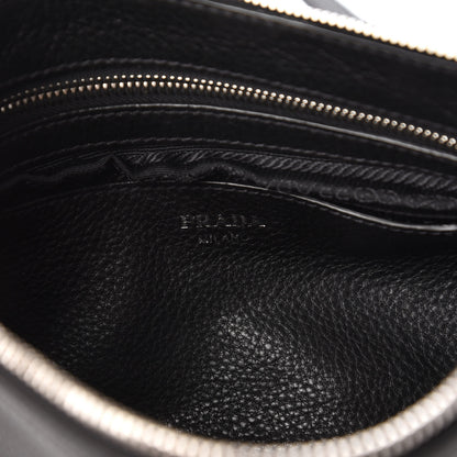 Prada Vitello Daino Crossbody Bag Black 8 of 9
